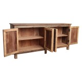 FARMWOOD SIDEBOARD 4 DOOR RECYCLED TEAK 172 - CABINETS, SHELVES
